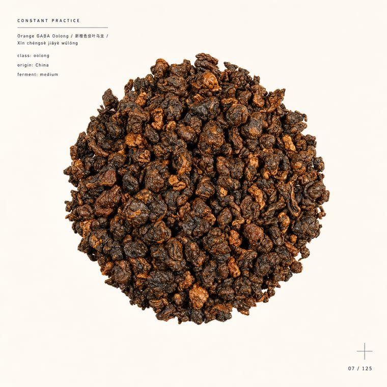 The design — Amber GABA Oolong
