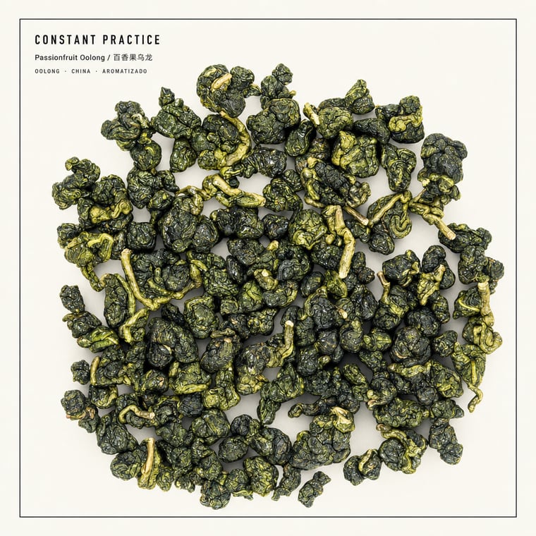 The design — Passion-Fruit Oolong