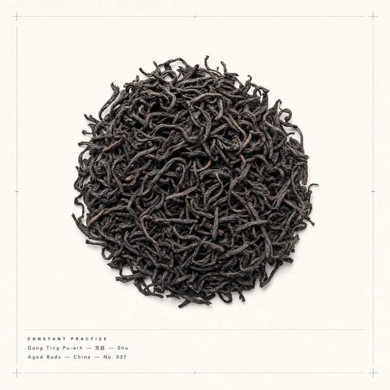 The design — Gong Ting Pu-erh